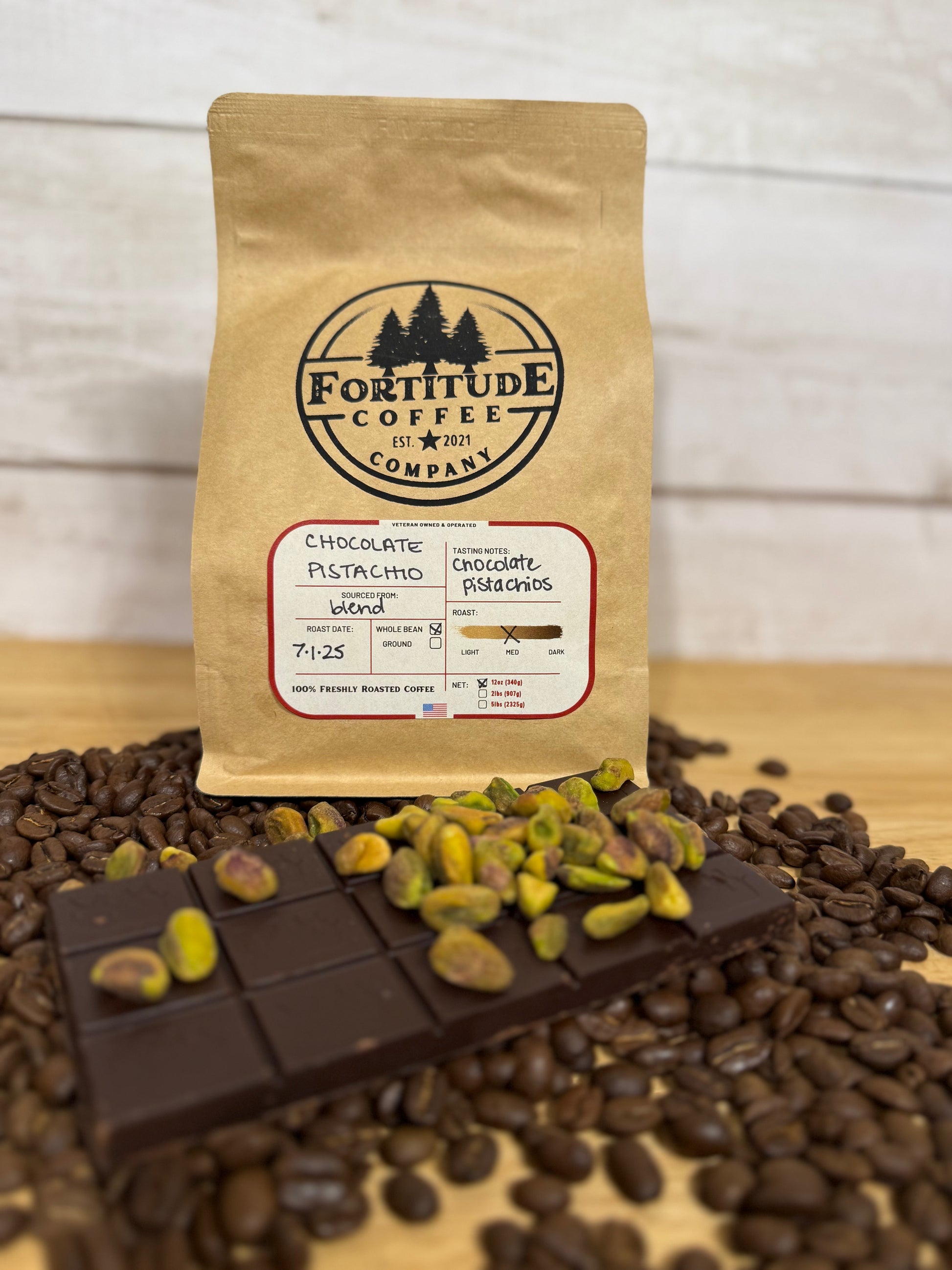 dubai chocolate pistachio flavored coffee