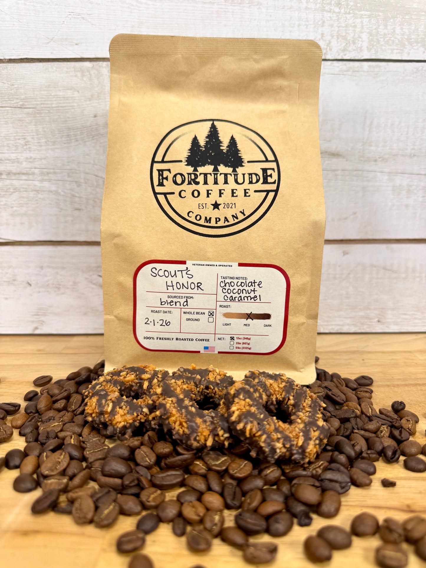 samoa  cookie flavored coffee